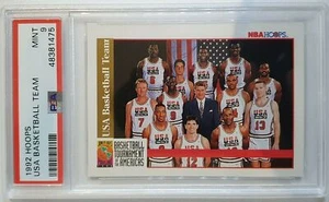 1992 Skybox Hoops Dream Team USA Team Card - PSA 9 - Picture 1 of 2