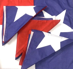 Bufanda de urdimbre para cabeza de bandana Texas 100 % algodón 21""x21"" lote de 3 - Imagen 1 de 2