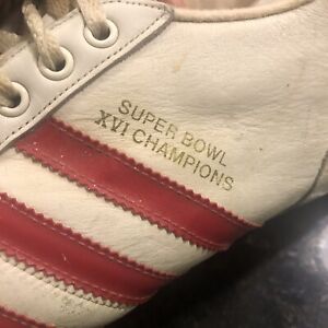 1982-83 San Fran 49ers Team Players Shoes -imprinted “Super Bowl XVI Champions”