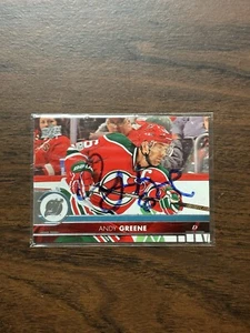 2017-18 Upper Deck Hockey #119 Andy Greene New Jersey Devils IP Signed Autograph - Picture 1 of 4
