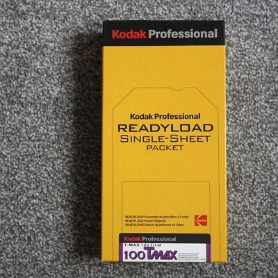 Kodak Readyload 4x5 T-Max 100 20 Sheets Expire 01/2010 Sealed Box - Image 1 of 3