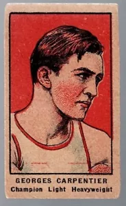 1921 W551 Georges CARPENTIER - VG/EX 4 Hand-Cut Boxing Strip Card - Picture 1 of 3