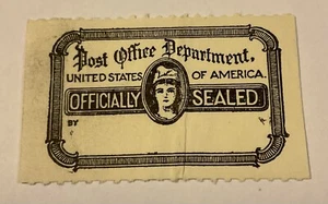US. OX39. USPS Officially Sealed Label. Booklet Pane Single. Used. 1950 - Picture 1 of 1