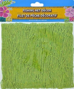 FISHING NET Green Beach Luau Pool Nautical Tropical Party Decoration 6ft. x 8ft. - Picture 1 of 2