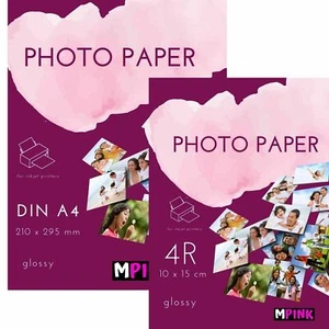 100-500 Blatt Fotopapier 180 200 230 g/m² weiß glänzend Tintendrucker A4 / 10x15 - Bild 1 von 7