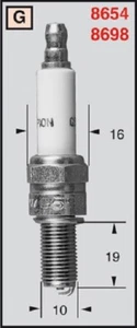 Vela De Ignición Champion Peugeot Satelis 125 2004 RG4PHP - Imagen 1 de 1