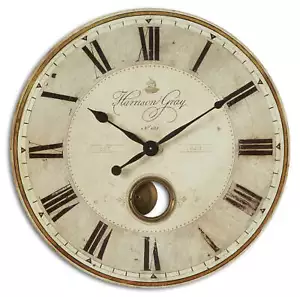 Uttermost 06033 Harrison Gray 30" Clock - Picture 1 of 3
