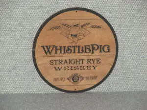 Rustic Style WHISTLEPIG Whistle Pig Rye Whiskey Wall Sign Wall Art Sign - Picture 1 of 1