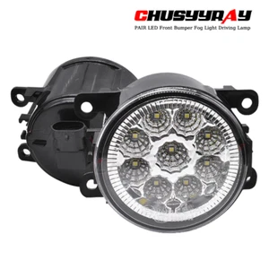 PAIR LED Driving Fog Light Lamp Front Bumper Light Driver+ Right Passenger Side - Picture 1 of 10