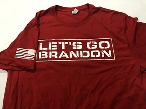 FJB Let's Go Brandon Joe Biden XL T-Shirt Politik Shirts Trump 2024 USA Flagge XL - Bild 1 von 6