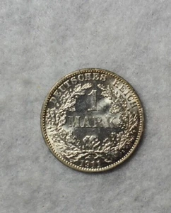 GERMANY 1 MARK 1911 A BU SILVER COIN ( stock# 16) - Picture 1 of 2