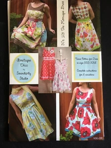 Pattern Serendipity Studio 109, Monique Dress, Sz XXS-XXL - Picture 1 of 2