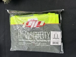 High Visibility Reflective Vest, Mesh, Fluorescent Yellow Sz MEDIUM Type R2 - Picture 1 of 3