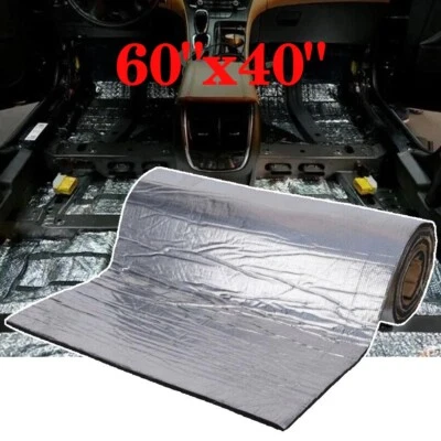 60"x40" Automotive Sound Deadening Insulation Heat Barrier Noise Proof Deadener - Image 1 of 4