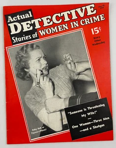 Actual Detective Stories of Women in Crime, May 18, 1938, Vintage , Pulp - Picture 1 of 5