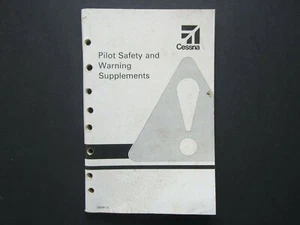 CESSNA PILOT SAFETY OWNER'S MANUAL -- VINTAGE -- RARE! (A034) - Bild 1 von 4