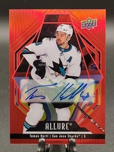 2022-23 Upper Deck Allure Tomas Hertl Red Rainbow Auto Sharks!!!🔥🔥🔥 - Picture 1 of 2