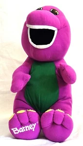 Vintage Playskool Talking Barney Plush Works Lyons Group 1992 1996 Animated 19” - Picture 1 of 8