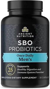 Ancient Nutrition SBO Probiotics Men's 25 Billion Cfu 30 Caps, Best by 04/2026 - Picture 1 of 1