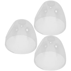 3 Pcs Replacement Caps Bottle Accessories Travel Baby Transparent - Picture 1 of 12