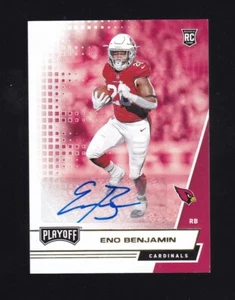 2020 Playoff Gold Eno Benjamin Autograph Rookie #258 Arizona Cardinals - Picture 1 of 2
