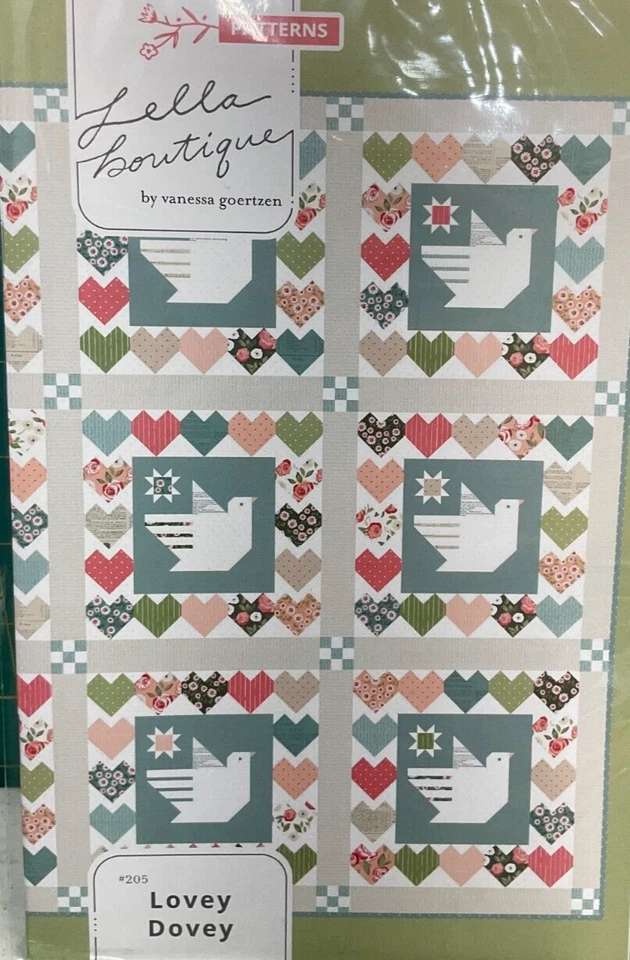 LOVE NOTE Quilt Kit Fabric w/ Lovey Dovey Pattern Moda 72"" Lella Boutique
