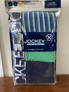 Jockey Men's 3 Pk Midway Cotton Active Stretch Briefs Size Small 28-30" - Picture 1 of 7