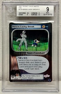 1x DBZ CCG HERO'S LUCKY BREAK 119 HOLO FOIL RARO BAÚLES LIMITADOS SAGA BGS 9 POP 1 - Imagen 1 de 1