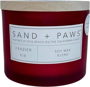 Sand and Paws Frazier Tanne Duftkerze Urlaub Hund Motiv - Bild 1 von 1