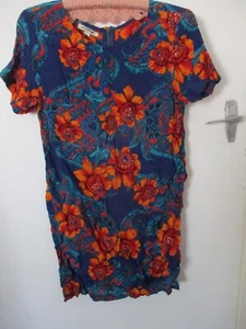 Billabong Womens Dress Multicoloured Floral Short Sleeve Shift Dress Size 10 - Picture 1 of 9