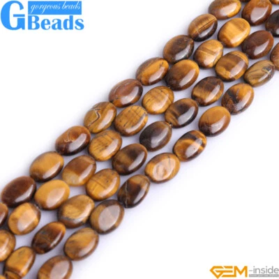 Surtido de piedras naturales cuentas ovaladas de 10x14 mm para hacer joyas envío gratuito 15" Foto 1 de 4