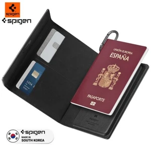Spigen Reisepasshülle RFID Blockiertechnik Passport Holder Ausweishülle Tasche - Bild 1 von 24