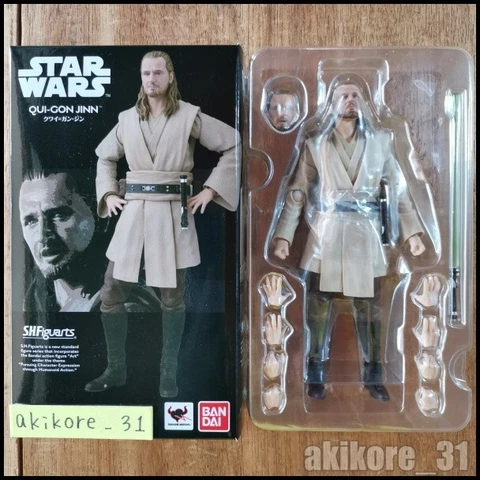 S.H. Figuarts Star Wars the Phantom Menace Qui-Gon Jinn Figure Bandai Cover