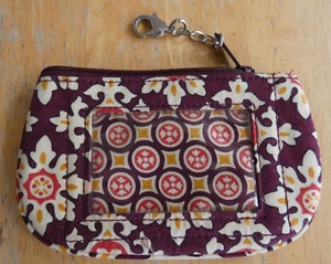 NWOT Vera Bradley ID Case/Coin Purse- Classy Pattern-Clips/Zips - Picture 1 of 3