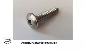 Blechschrauben Kreuzschlitz mit FLANSCH Z DIN 7981 EDELSTAHL V2A A2 Ø 2,9-4,8 - Bild 1 von 1