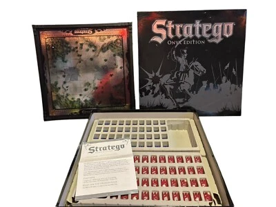Stratego Board Game Onyx Edition Chess Strategy War Wood 100% Complete - Image 1 of 4