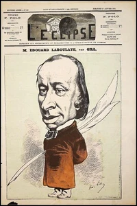 Journal L'ECLIPSE N°325 année 1874 M.EDOURD LABOULAYE, par GILL - Imagen 1 de 2