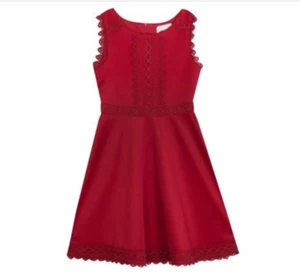 Vestido Patinador Tejido Buceo Niñas Grandes Ediciones Raras Borgoña Talla 12 - Imagen 1 de 1