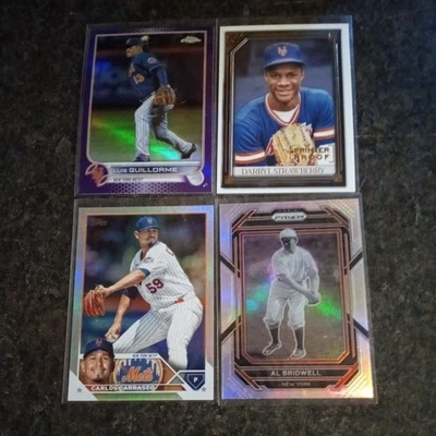 2021 Topps Gallery Printer Proof Darryl Strawberry #161 + (3) Short Print Cards  - Image 1 of 4