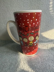 Erdnüsse Weihnachten 16 Unzen Latte Tasse robust Steinzeug mikrowellengeeignet - Bild 1 von 5