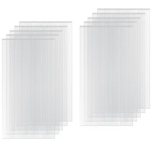 10 Pack Polycarbonate Greenhouse Panels, 4' x 2' x 0.24'' Twin-Wall Polycarbo... - Picture 1 of 6