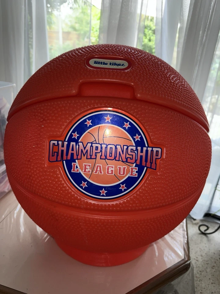 Vintage Little Tikes Basketball Toy Box Toy Chest Hamper USA  - Image 1 of 4