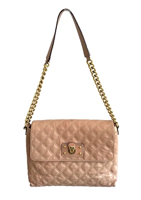 Marc Jacobs Shoulder Bag Blush Pink Diamond Quilted Leather Chainlink - Italy - Image 1 of 4