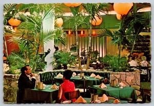 Postal Florida San Petersburgo Sand Dollar Restaurante Jardín Tropical c1960s FL - Imagen 1 de 2