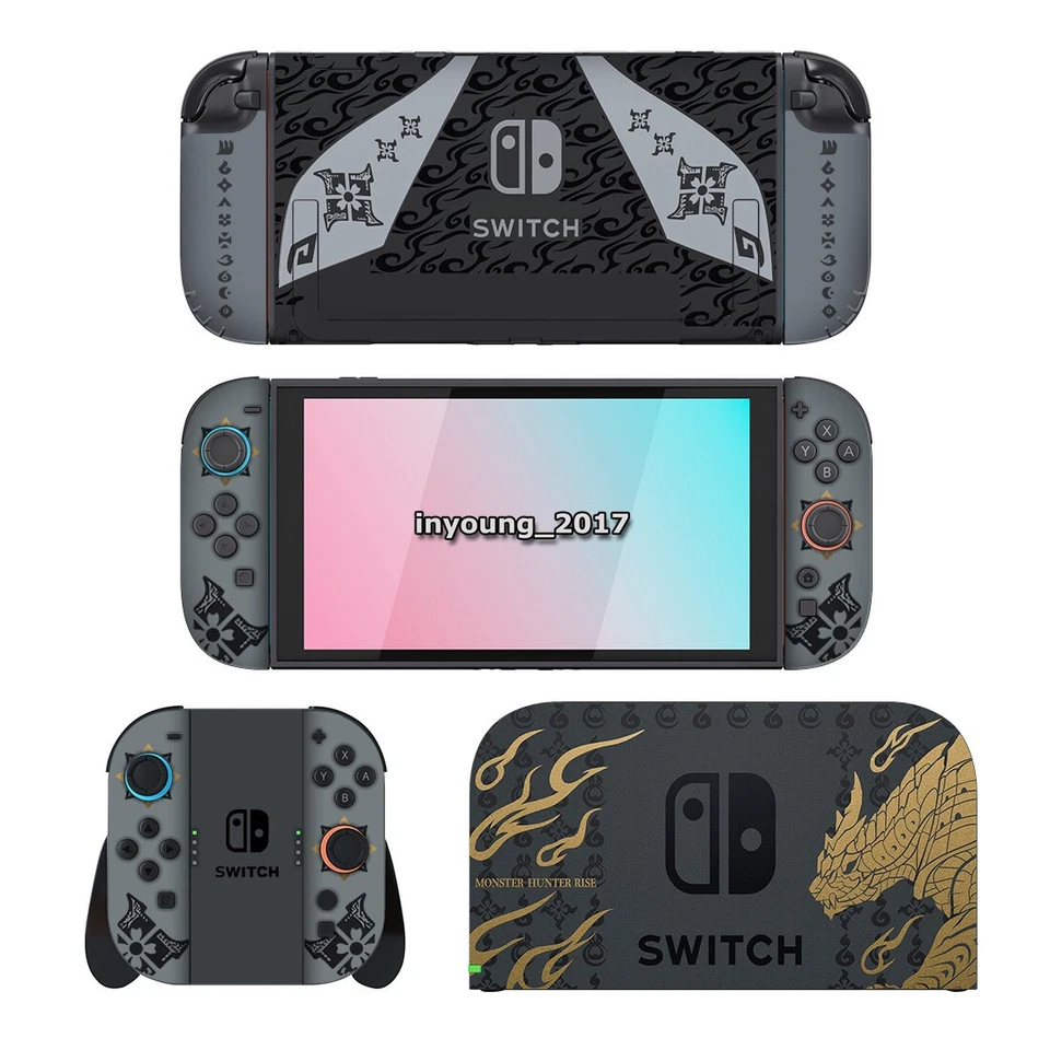 Skin Sticker for Nintendo Switch 2 Console and Joycons Monster Hunter RISE - Image 1 of 1