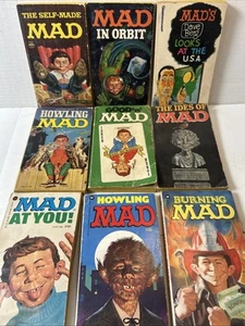 Vintage Humor Mad Paperback Lot Mass Market (9) - Picture 1 of 11