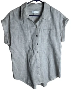 Christopher & Banks camicia donna beige senza maniche con bottoni davanti piccola - Foto 1 di 5