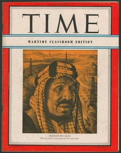 Time Magazine March 5 1945 Saudi Arabia's King IBN Saud~Alcoholics Anonymous - Picture 1 of 2