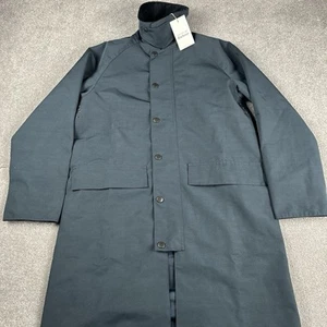 Barbour Black Long Sleeve New Burghley Jacket Size 38 Medium Men's Country Coat - Picture 1 of 17