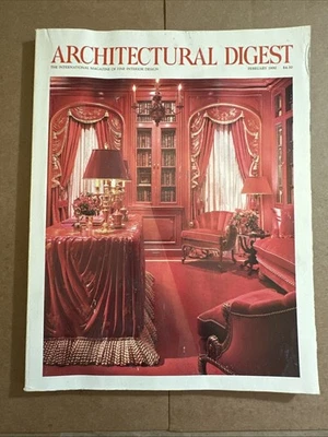 Architectural Digest Magazine February 1990 - Image 1 of 4